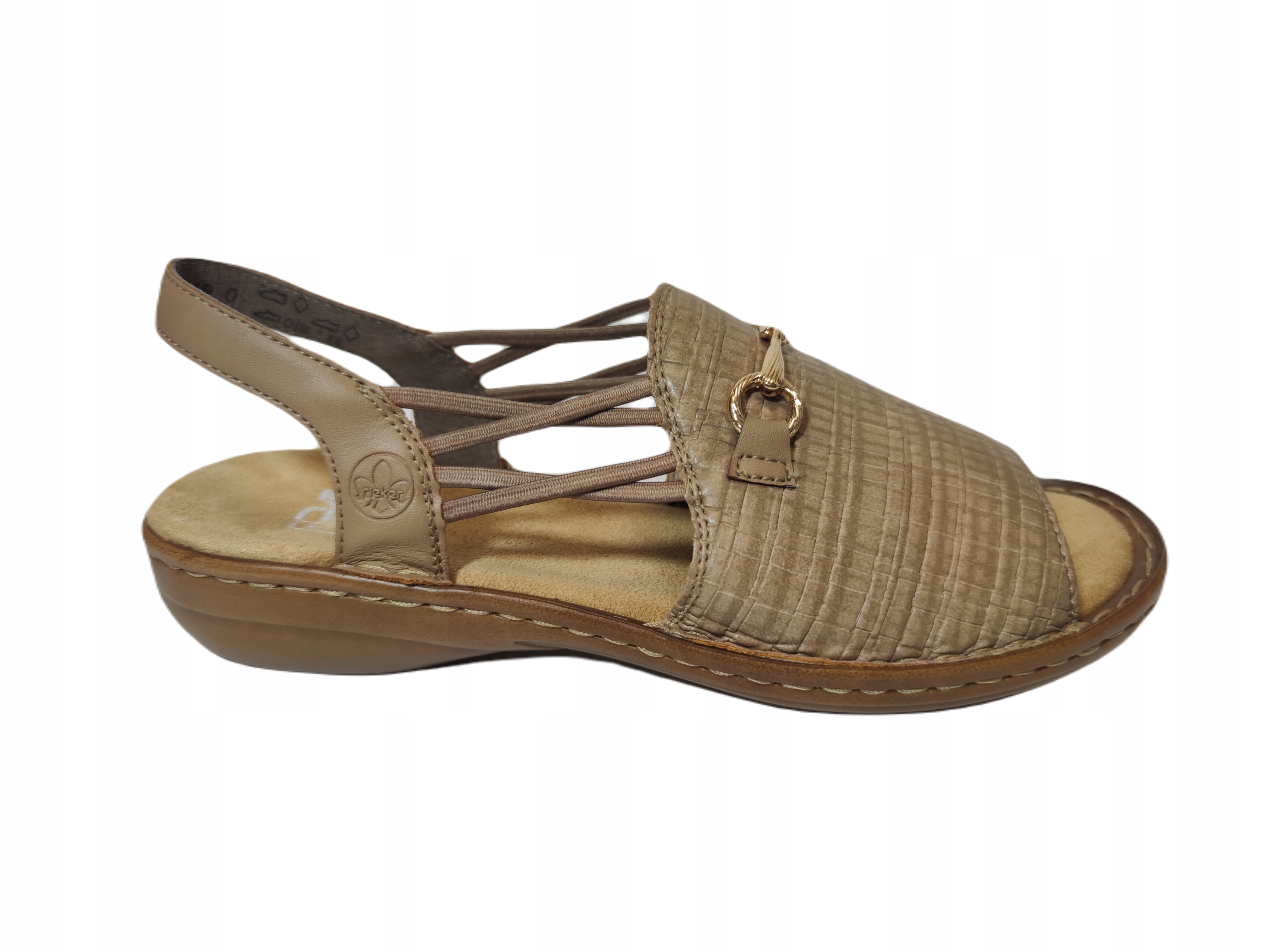 Pohodlné Sandály Platforma Přezka Rieker 608B1 R40