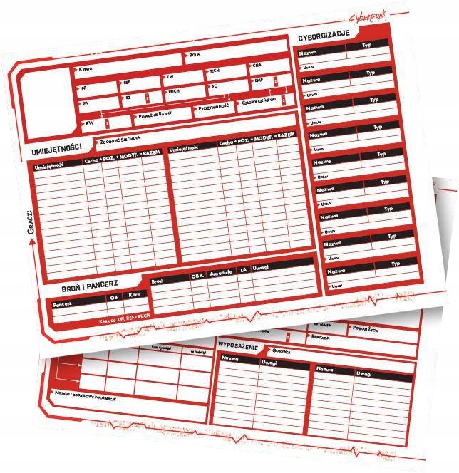 Cyberpunk RED RPG: Data Pack z ekranem MG (edycja polska) Nazwa Cyberpunk Red DataPack i Ekran Mistrza Gry