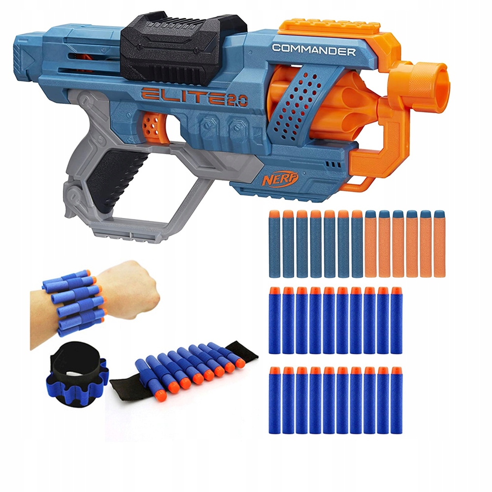 

Wyrzutnia Nerf N-strike Eilte Commander +dodatki