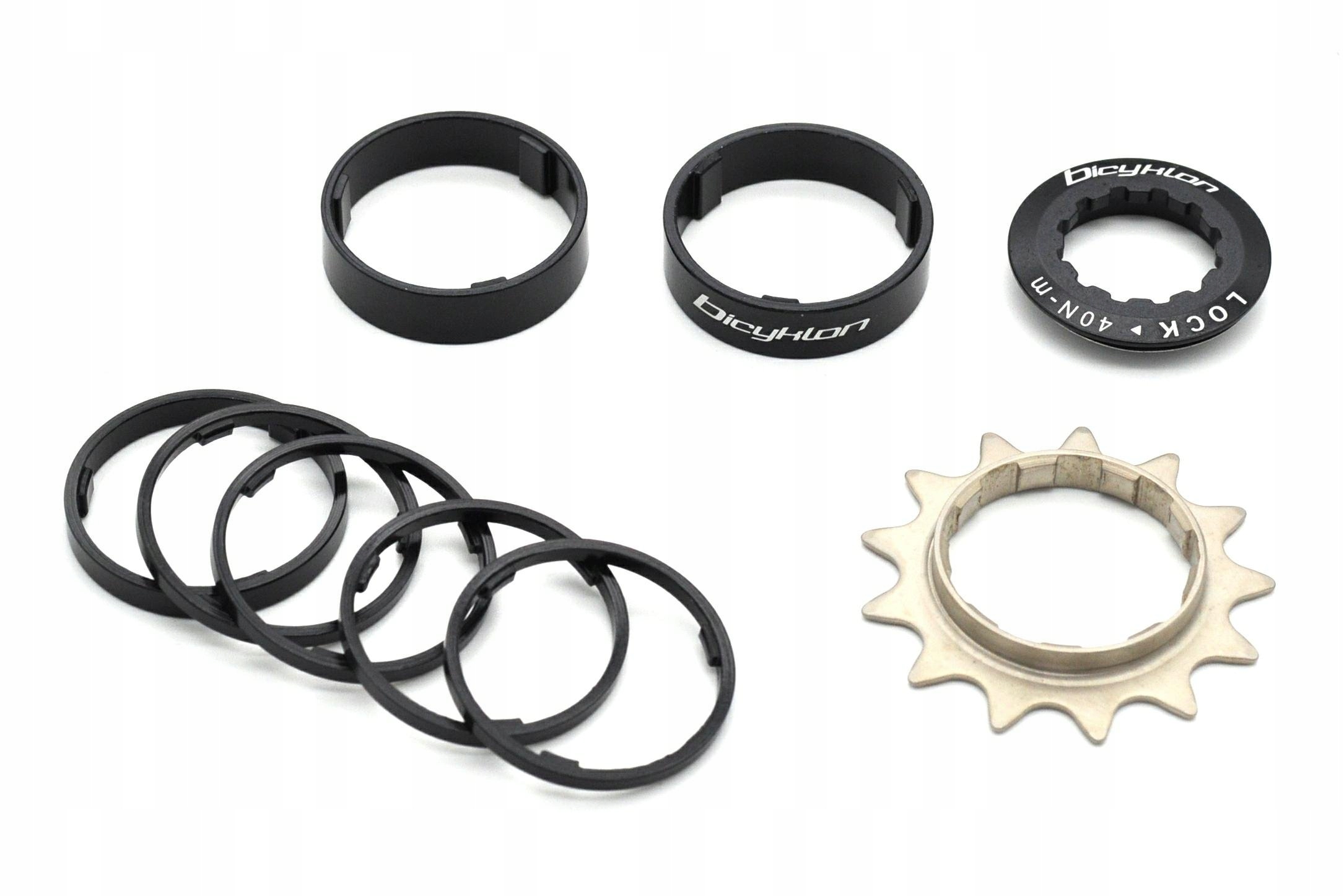 Adaptér Reduktoru Místo Kazety Bicyklon Single Speed Pro Kit 13T Černý