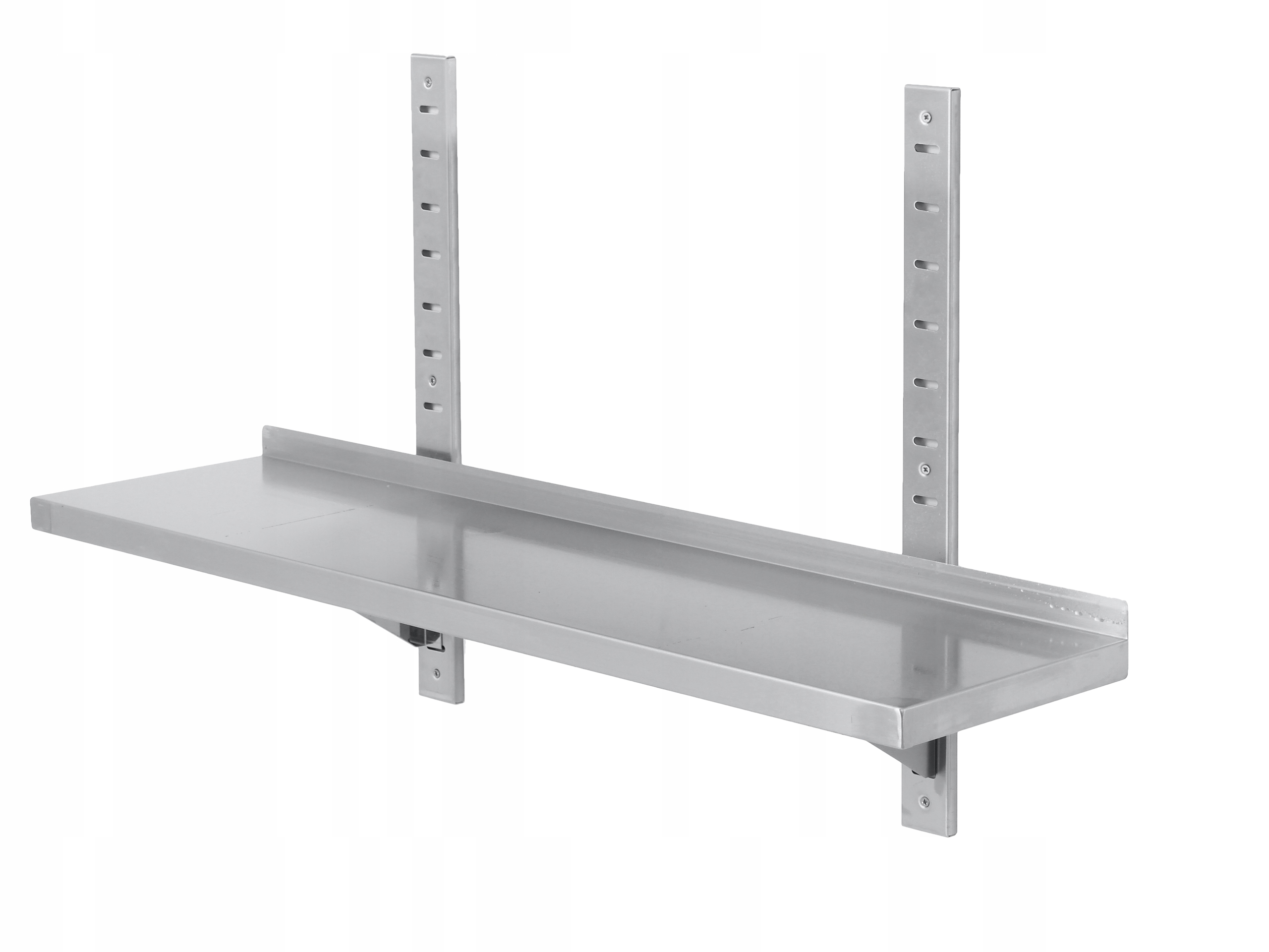 PÓŁKA WISZĄCA PRZESTAWNA POJEDYNCZA 140x30cm INOX