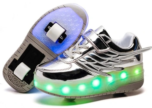 

Butorolki Buty Z Rolkami Rolki Wrotki Led Srebrne