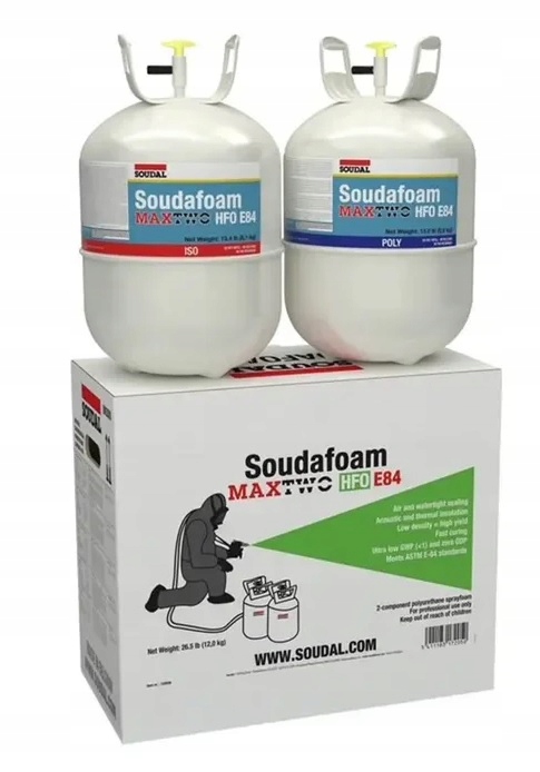 Soudal Maxtwo Stříkací pěna 0,028 Hydrofobní 430 L Podkrovní stěny 1200 Ml