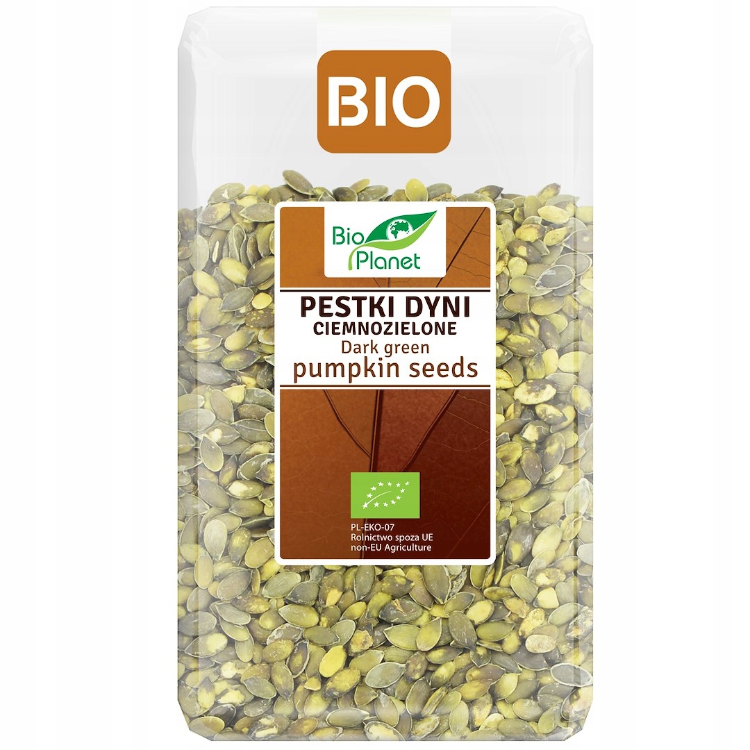 Dýňová Semínka Tmavě Zelená Bio 1 kg Bio Planet