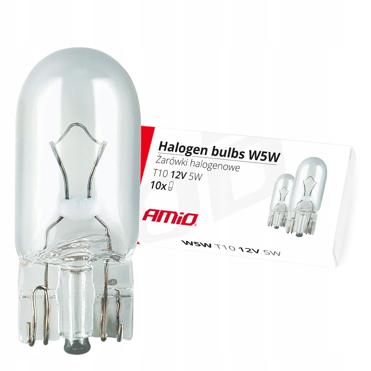 

Żarówki Halogenowe W5W T10 5W W2.1x9.5d 12V|10szt.
