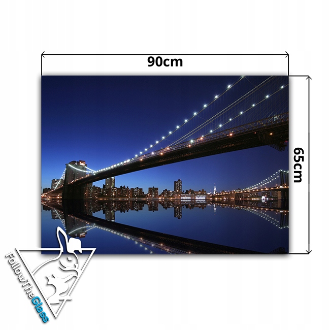 dekor szkło panel hartowany HD 90x65 most Typ dekor