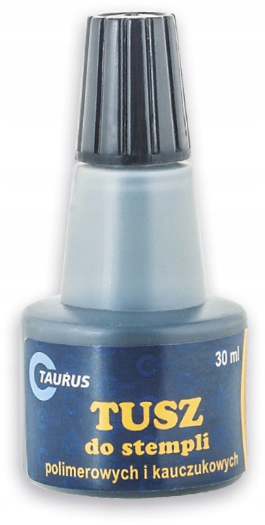 Tusz do pieczątek Taurus 30ml czerwony do stempli