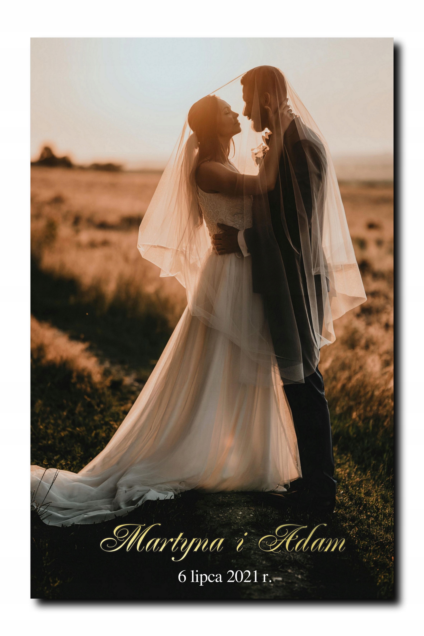 Tablica powitalna na wesele personalizowana obraz na płótnie 60x40