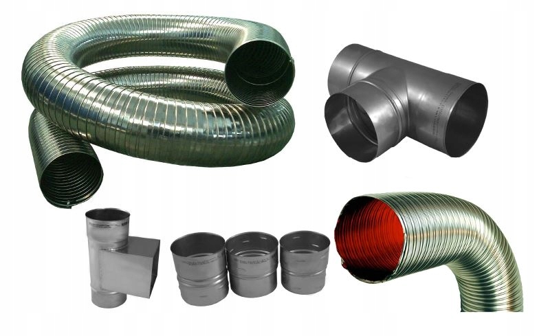 Rura elastyczna kwasoodporna spiro fi 120 stalflex Długość 1 m
