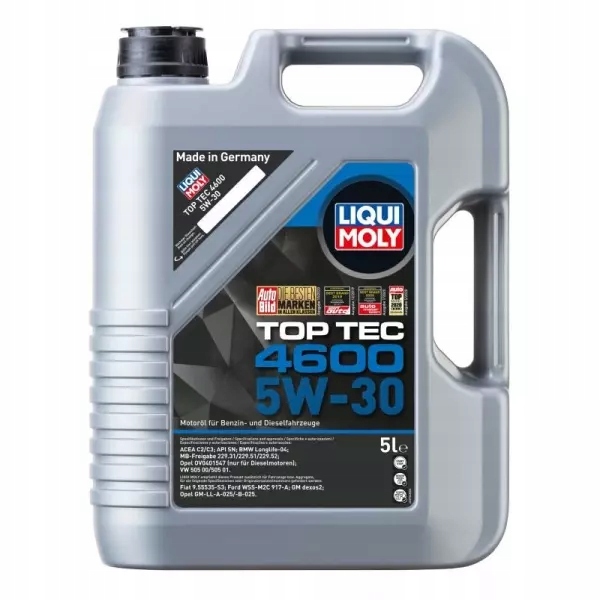 LIQUI MOLY TOP TEC 4600 5W30 C3 API SN/CF 9L Kod producenta 2315