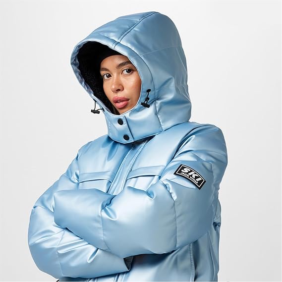 Kurtka narciarska Jack Wills damska Jw Cropped Puffer z ociepleniem M/L