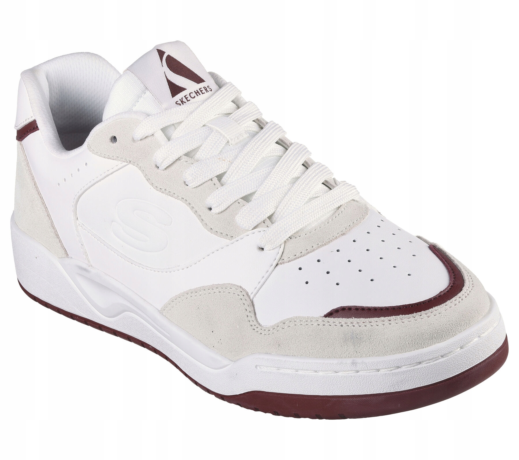 Skechers 183241 Wbug bílá vínová vel. 42 sportovní tenisky Kochland