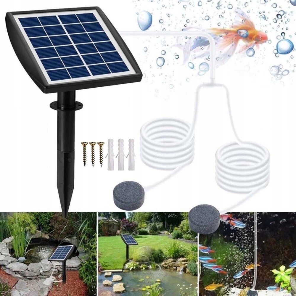 Solarny Napowietrzacz biling oczko wodne Natleniacz wody pęcherzykowy