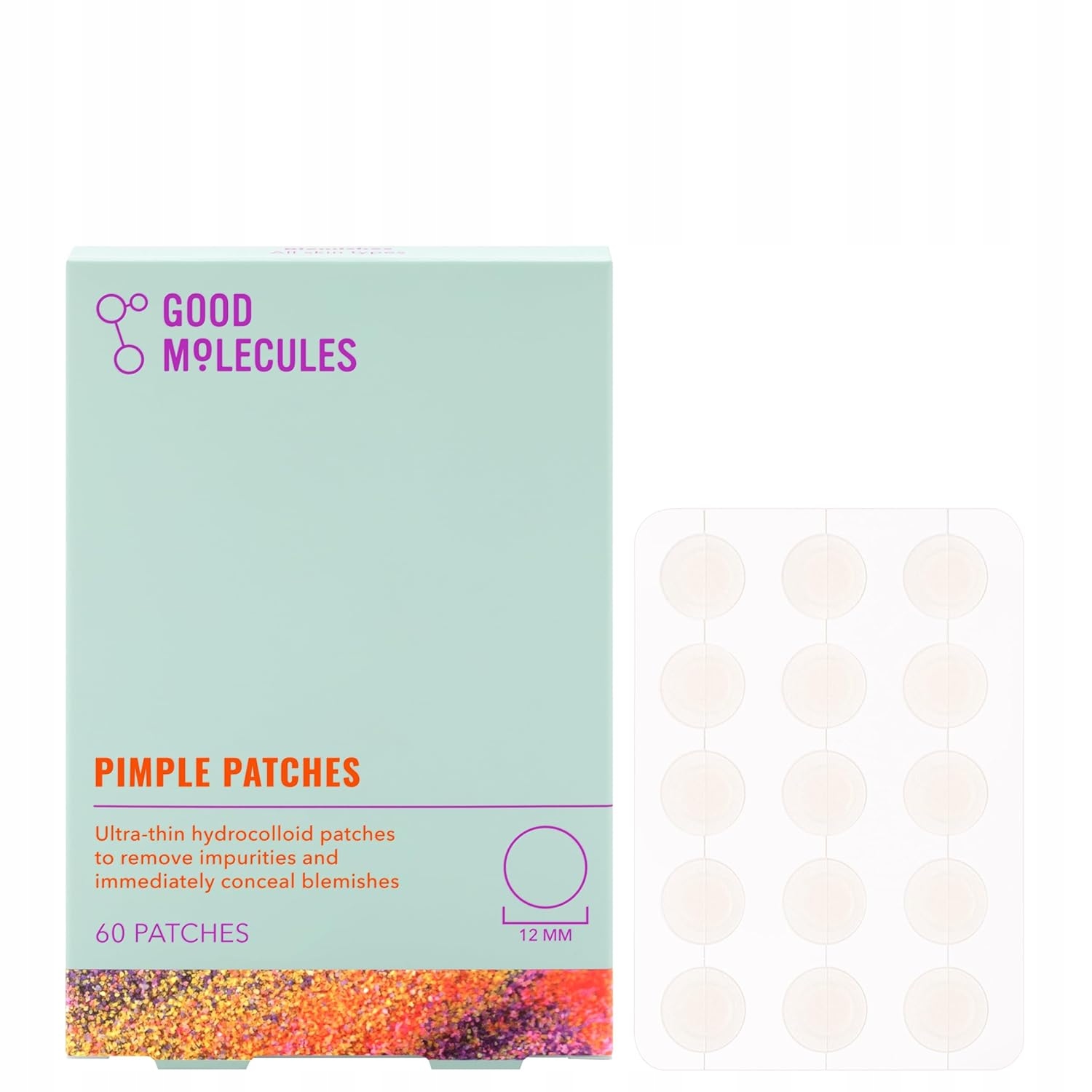 Good Molecules Pimple Patches náplasti na akné den/noc 60 kusů