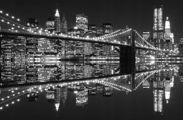 

New York Brooklyn Bridge - fototapeta 254x183 cm