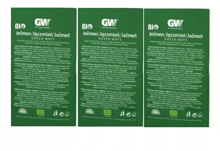Green Ways Bio Jęczmień w tabletkach 600 tabletek 210 g Regeneracja