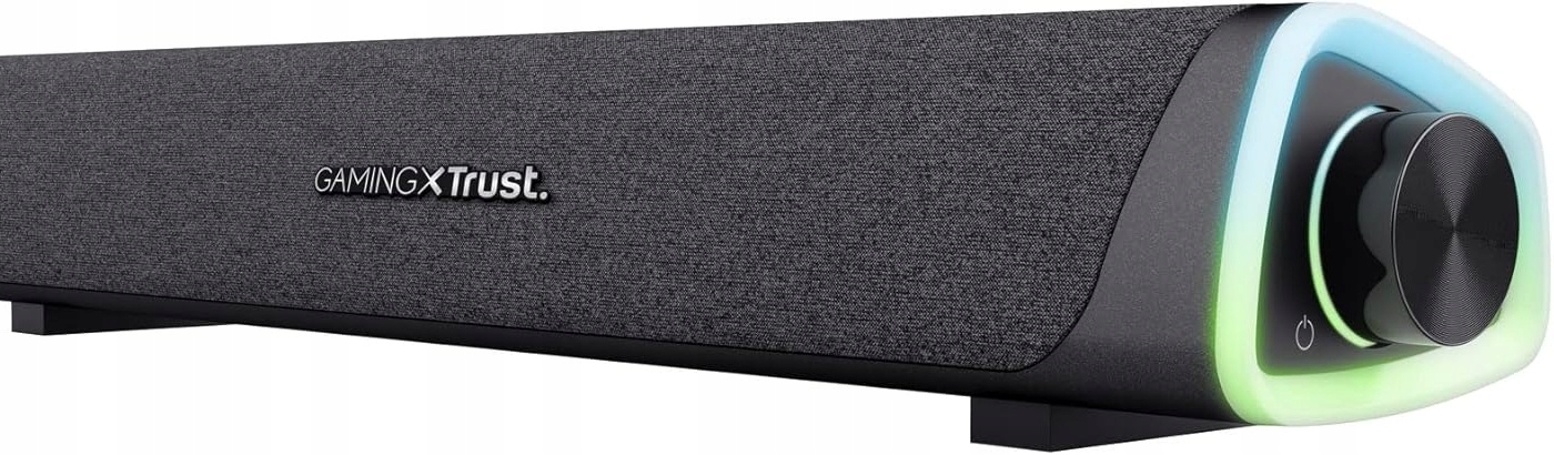 LISTWA PODŚWIETLANA DŹWIĘKOWA RGB 12W SOUNDBAR USB AUX CZARNA