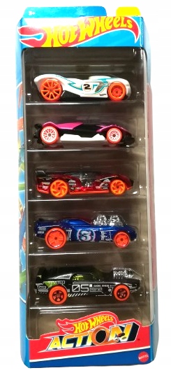 HOT WHEELS ZESTAW 5 AUTEK HW ACTION