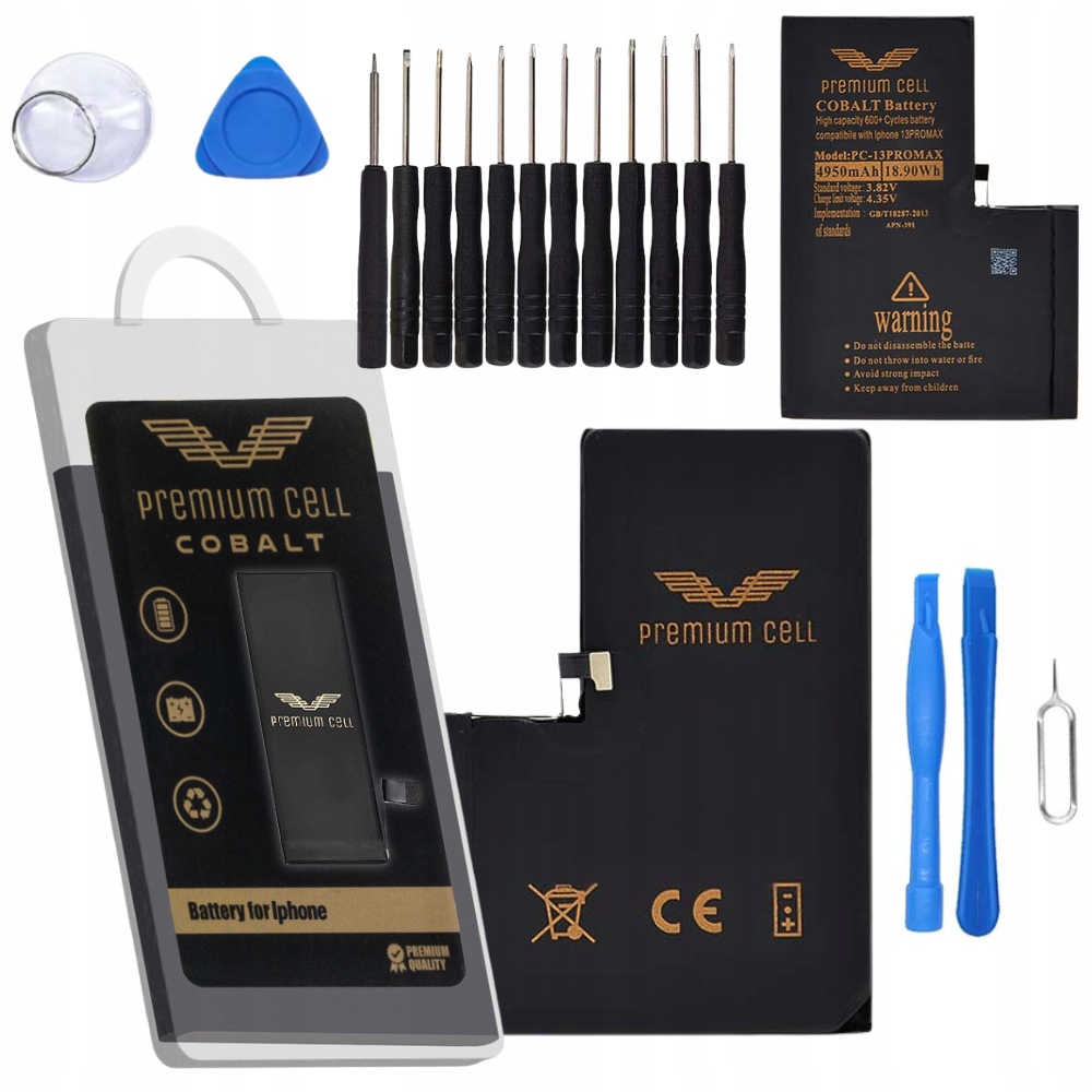 Baterie Pro Apple Iphone 13 Pro Max 4950 mAh Čerstvá Servisní Sada 14 ks