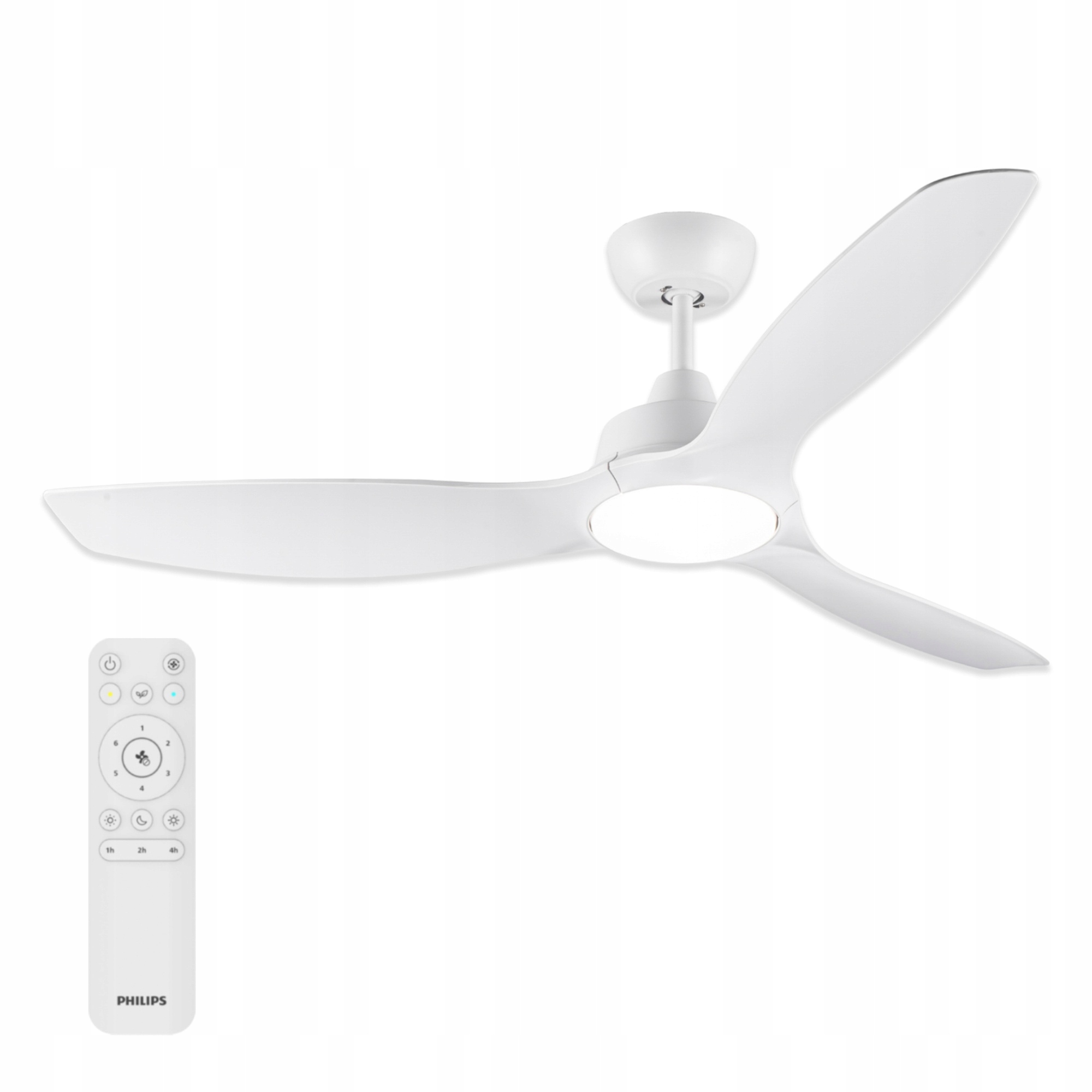 Led Stropná Lampa S Vetrákom Stropný Ventilátor 132 cm Fixed Blade