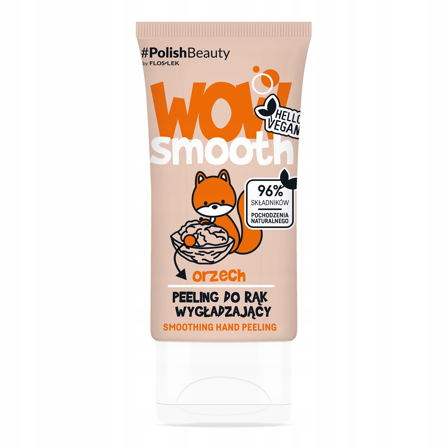 FLOSLEK WOW SMOOTH! PEELING DO RĄK WYGŁADZAJĄCY ORZECH 50 g
