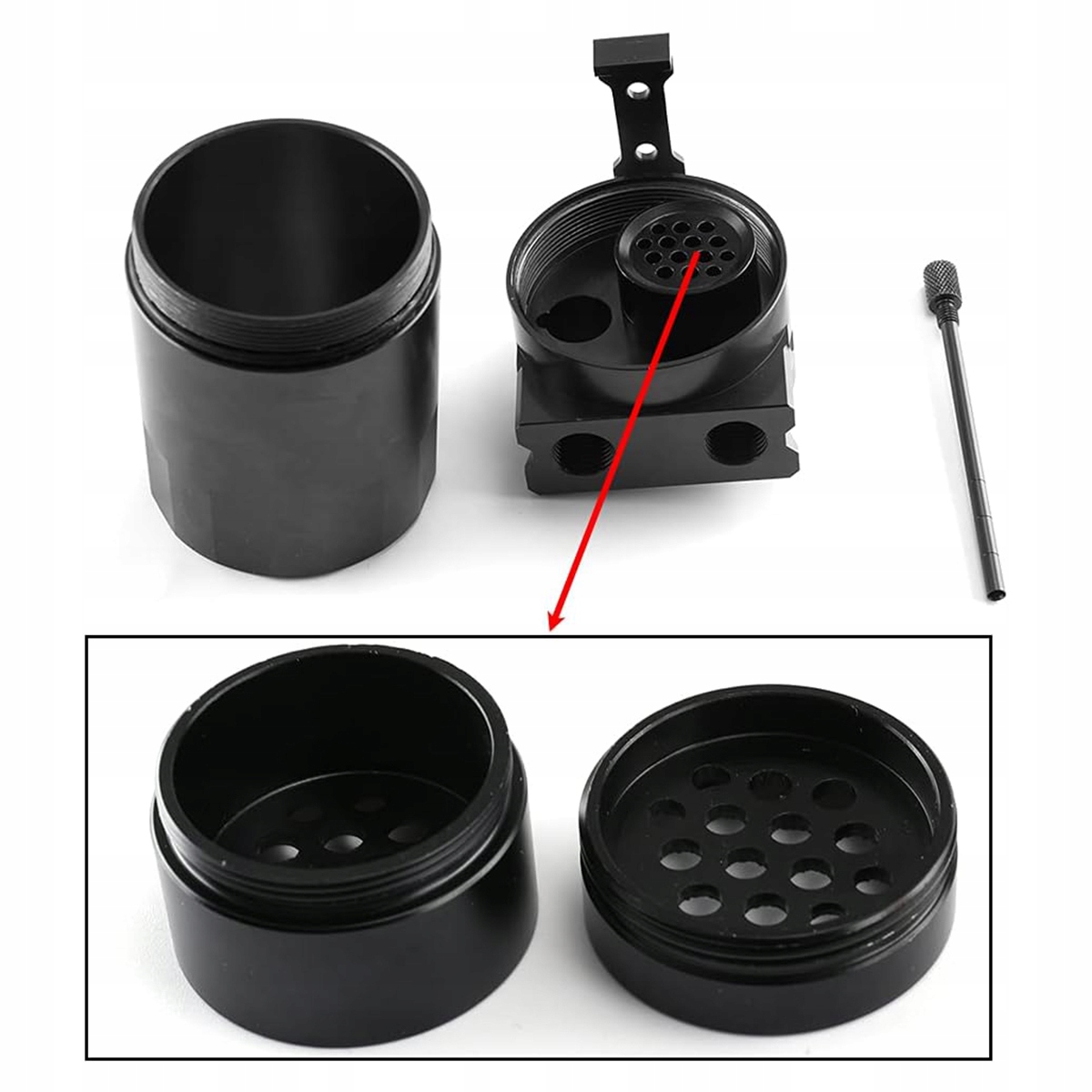 SEPARATOR OLEJU OIL CATCH TANK PRO ZBIORNIK ODMY FILTR ZESTAW Hermaxpro Waga produktu z opakowaniem jednostkowym 0.78 kg