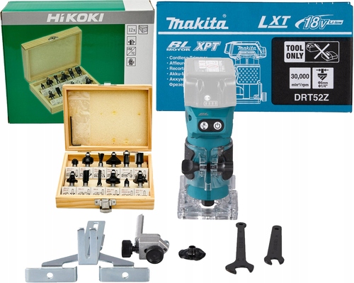 Makita Frezarko-wycinarka jednoręczna frezarka 18V Lxt Frezy 6 MM DRT52Z