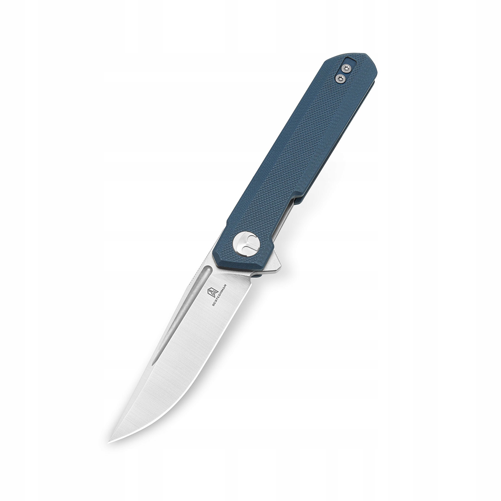 Nůž Bestechman Mini Dundee Liner Lock Stonewash/Satin D2 Grey G10