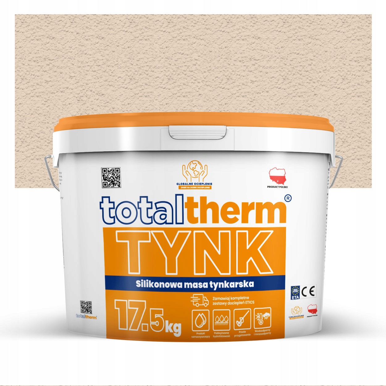 Silikonová omítka TotalTherm 17,5 kg Béžová LFN0601