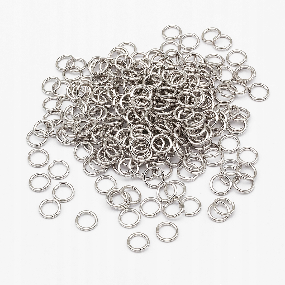 Ogniwka Pojedyncze Otwar. Mosiądz 8x1mm 230szt/50g