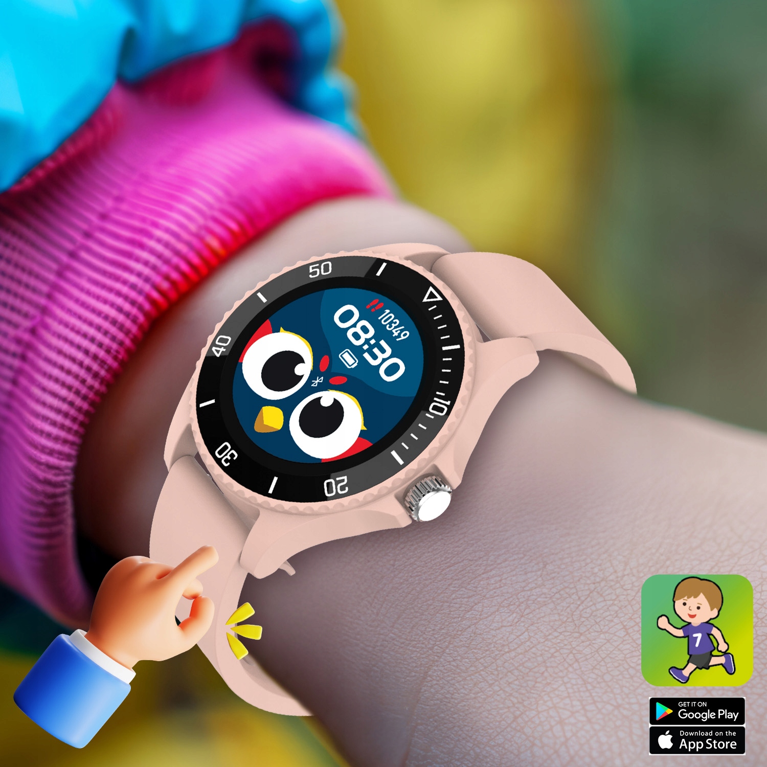 Inteligentné hodinky pre dieťa, dievčatko, náramkové hodinky, vodotesné, IP68 Značka Maxlife