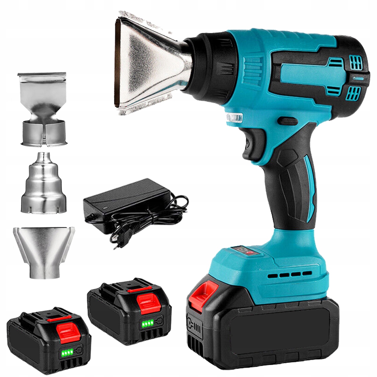 Opalarka Elektryczna Do Makita Baterie 18V 200W Mocna 400°C 2AKU 3 Dysz