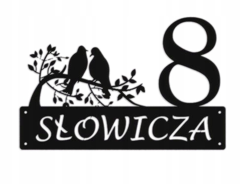 Číslo Na Dom 60 cm Tabuľa Adresa Oceľ 2 mm Grafika 28