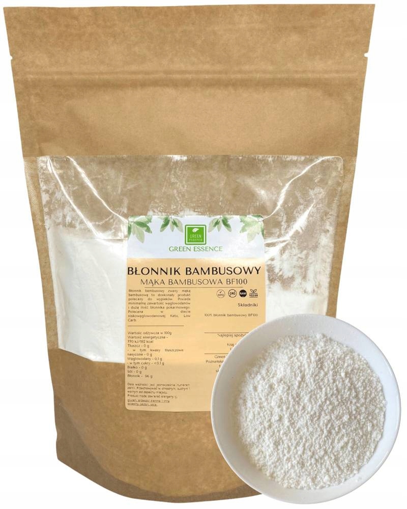 Levně Bambusová Mouka Vláknina keto přírodní pro pečení z bambusu 1 kg