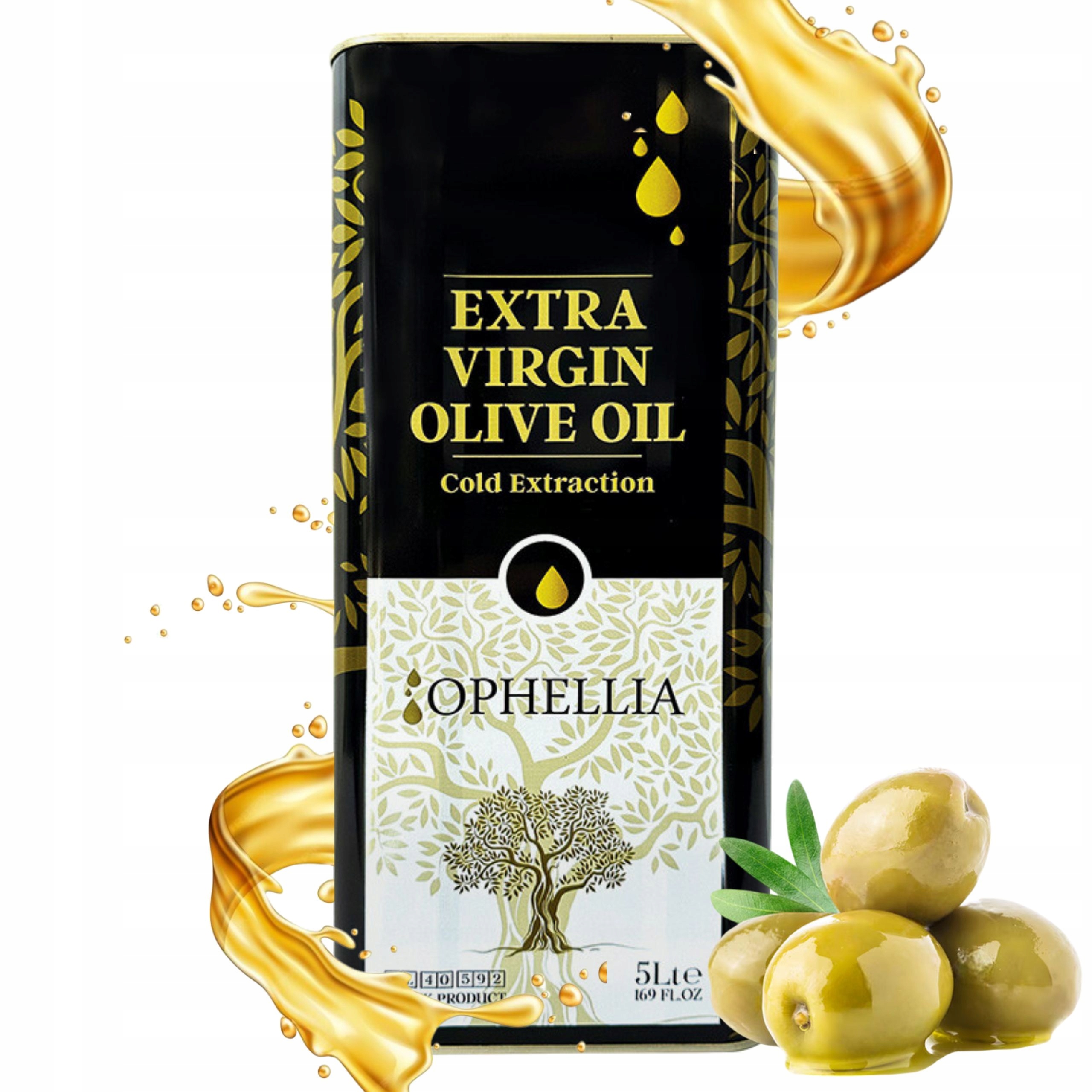 Extra panenský olivový olej 5 l Řecký olivový olej Ophellia byl lisován za studena