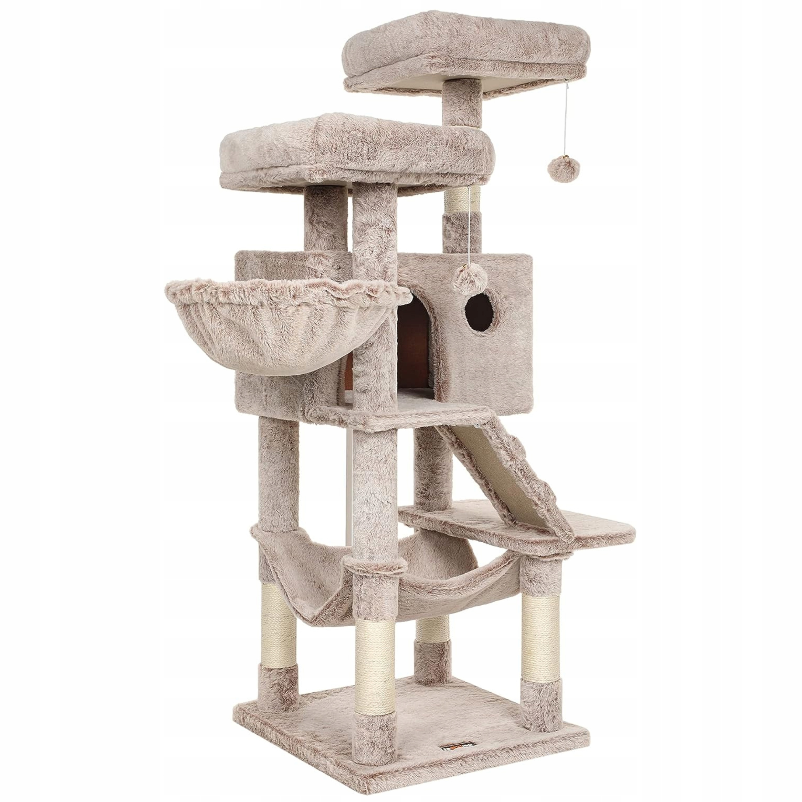 Levně Vysoký škrabák Feandrea PCT162M01 135 cm pelíšek, škrabací sloupek