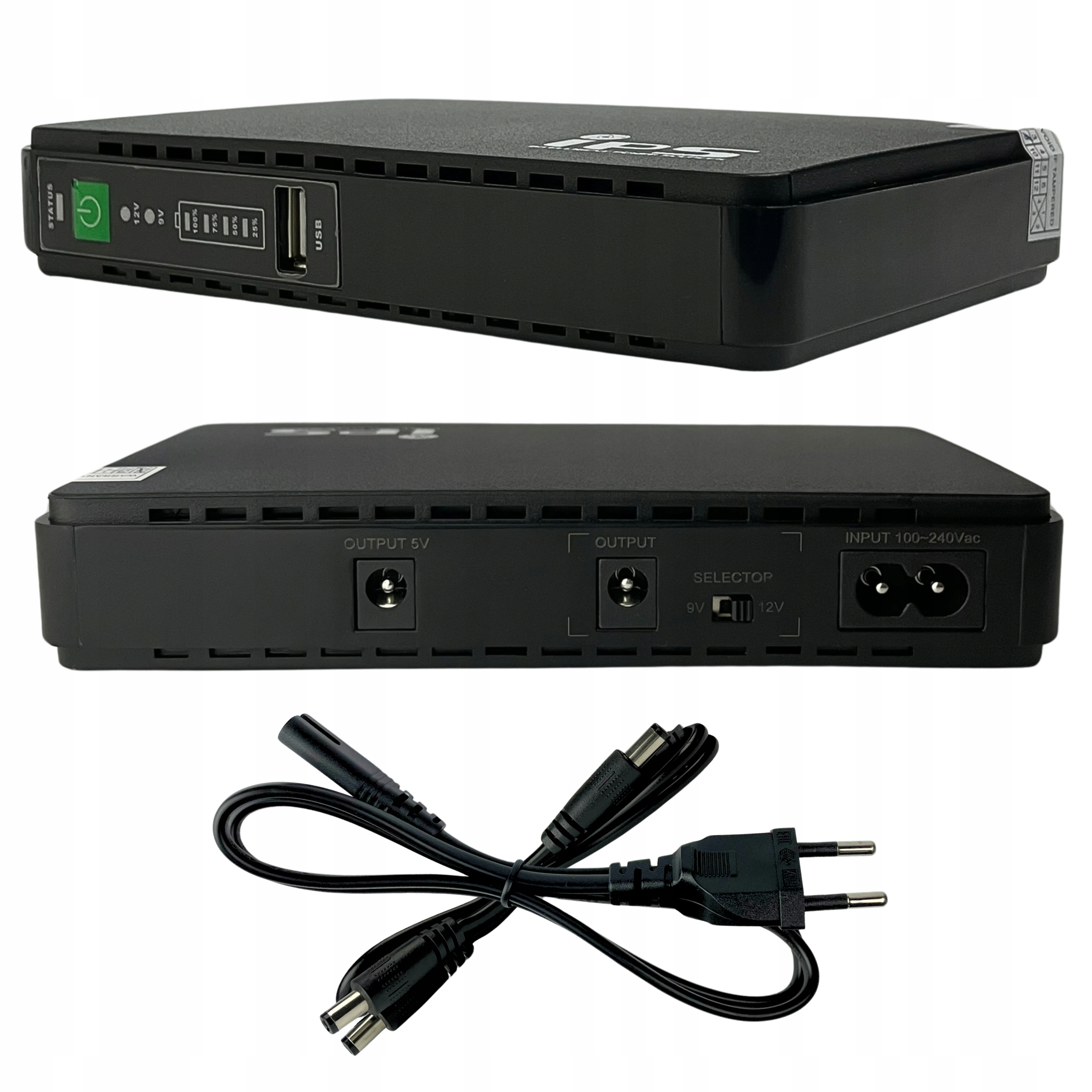 Zasilacz Awaryjny Mini Ups Do Routera Kamery Poe 24V 15V 12V 9V 5V 15W Usb