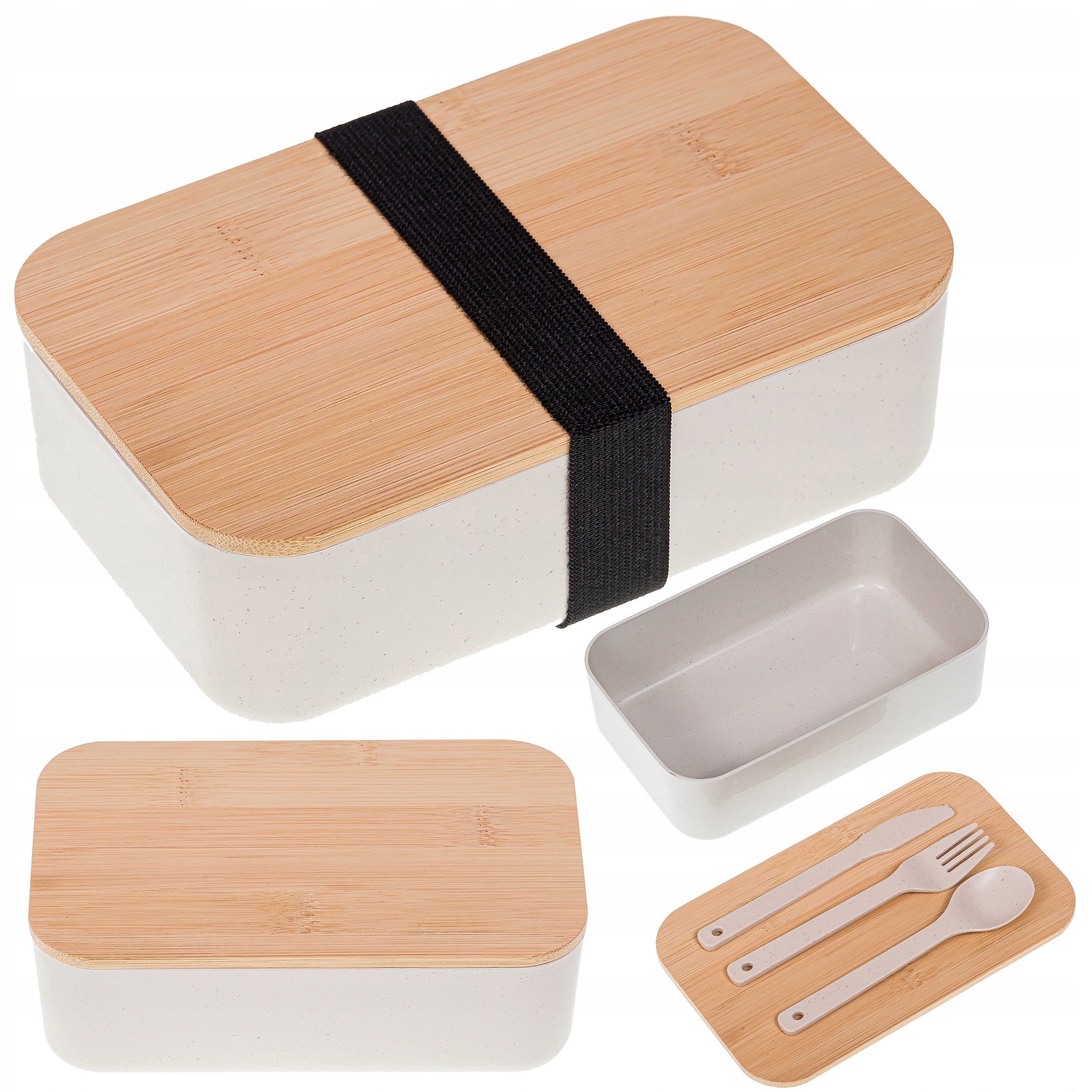 POJEMNIK OBIADOWY LUNCH BOX POJEMNIK NA JEDZENIE 1400 ml + bidon — 18