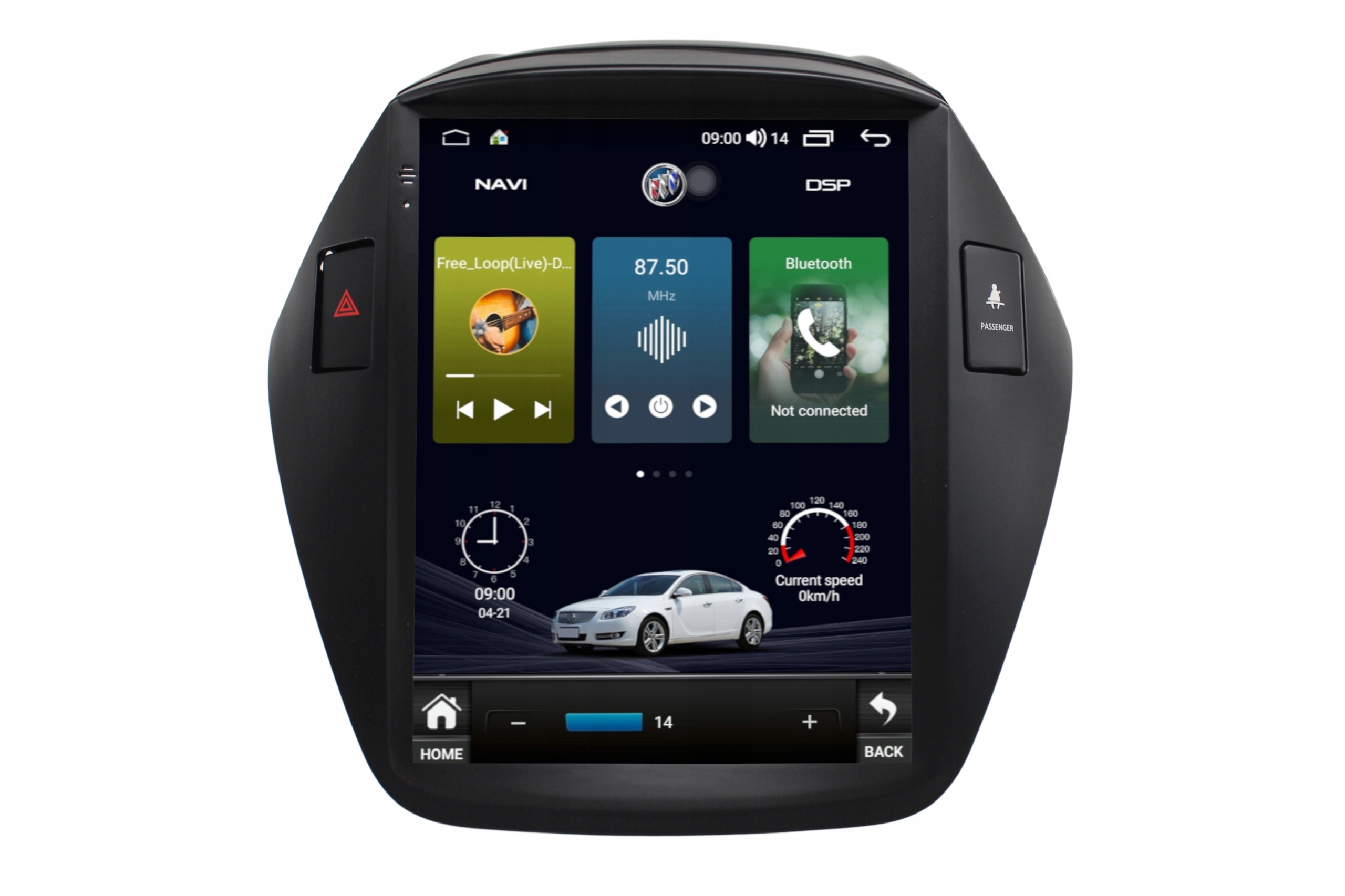 Radio Nawigacja Gps Hyundai IX35 2009-2015 Android Carplay 4/64 Gb Pionowa