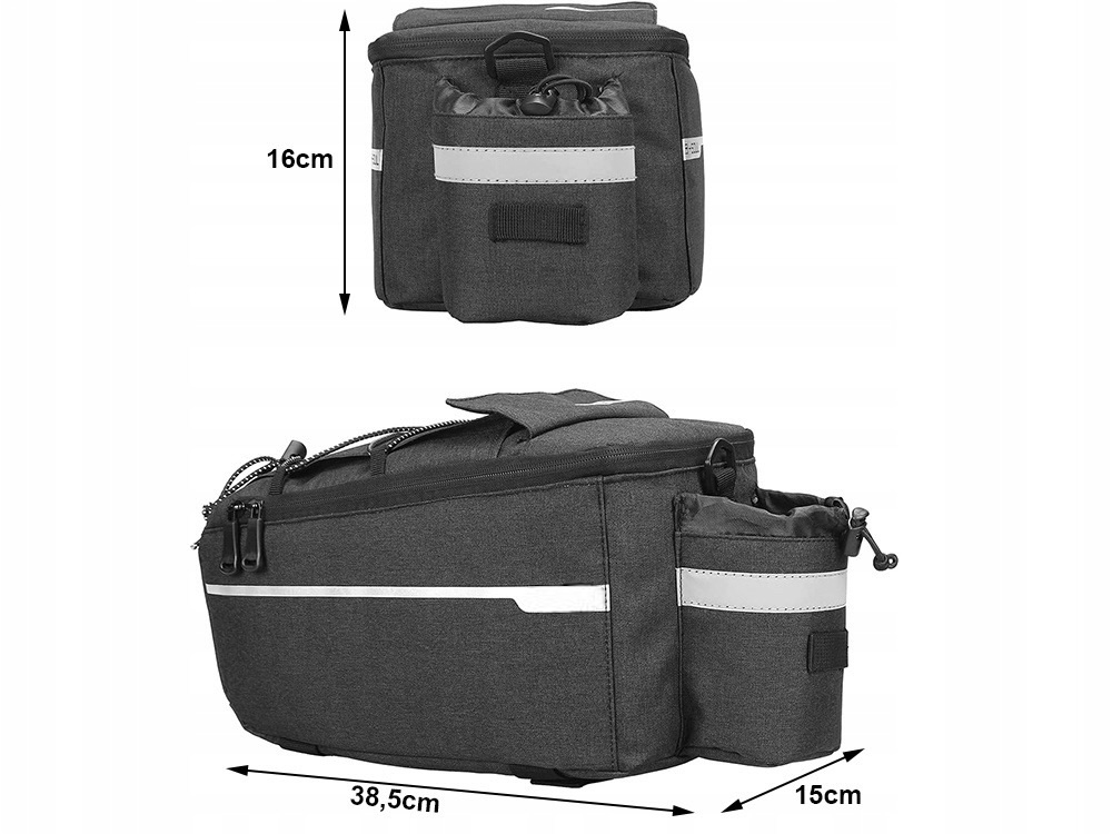 TORBA SAKWA ROWEROWA TERMICZNA NA BAGAŻNIK ROWER Waga 350 g