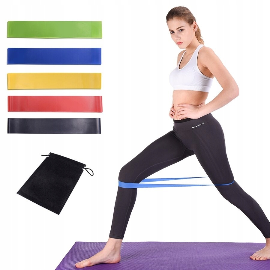 

Zestaw 5 Gum Taśm Do Ćwiczeń Mini Band Fitness