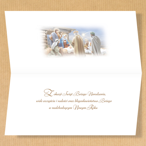 KARNET KARTKA LAURKA BOŻE NARODZENIE KOPERTA 1 szt Marka Karo