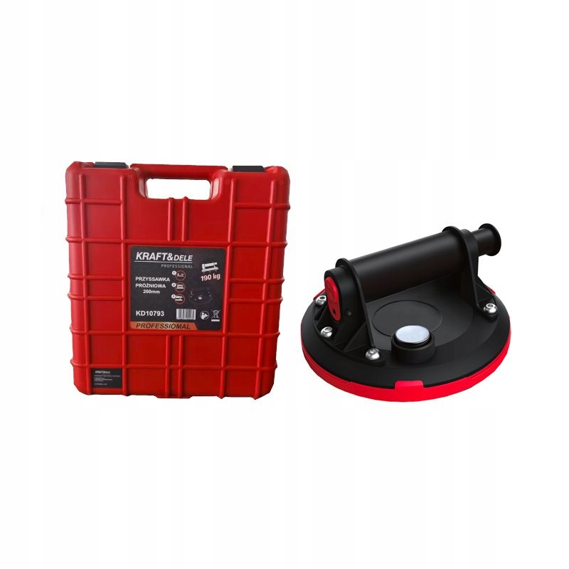 Přísavka 200 mm/190 kg, vakuová pumpa Kraft&Dele