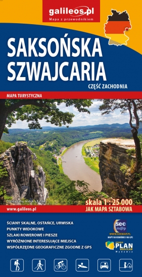 

Mapa tur. Saksońska Szwajcaria cz. zach Plan