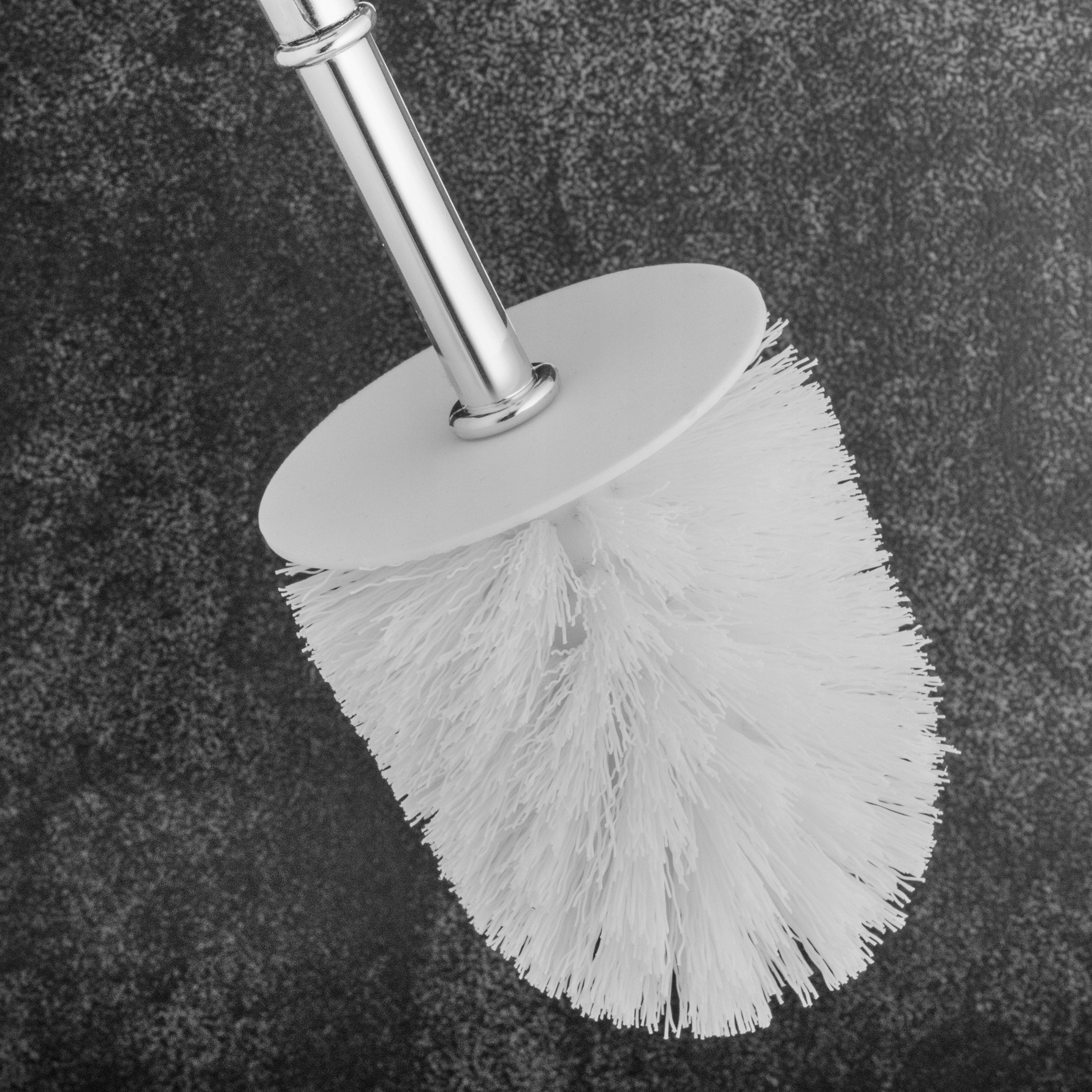 SZCZOTKA DO WC SREBRNA - BIAŁA STOJAK NA PAPIER TOALETOWY Przeznaczenie na papier