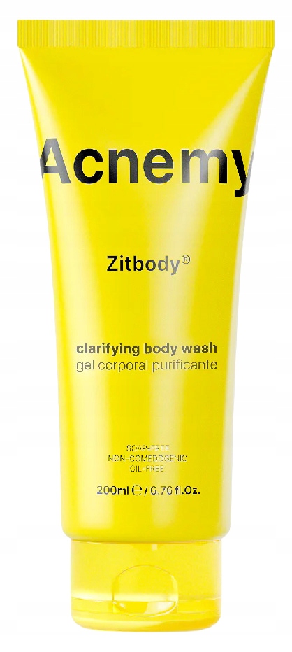 Acnemy Zitbody Čistící gel na mytí těla s Aha a Bha 200 ml