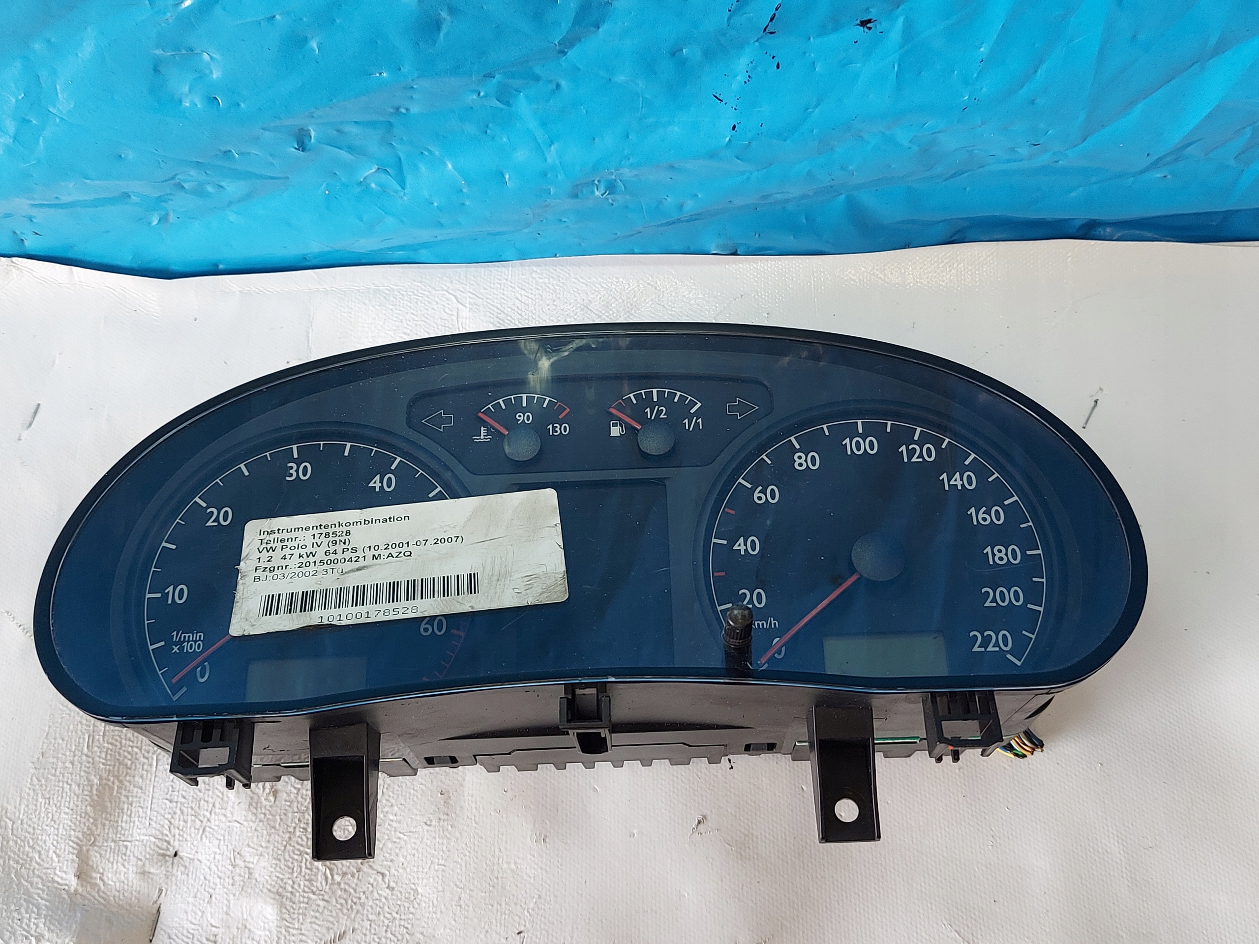 dials clock VW POLO 1.2 B 6Q0920800P