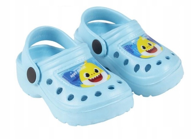 

Jasnoniebieskie klapki typu crocs Baby Shark 26/27