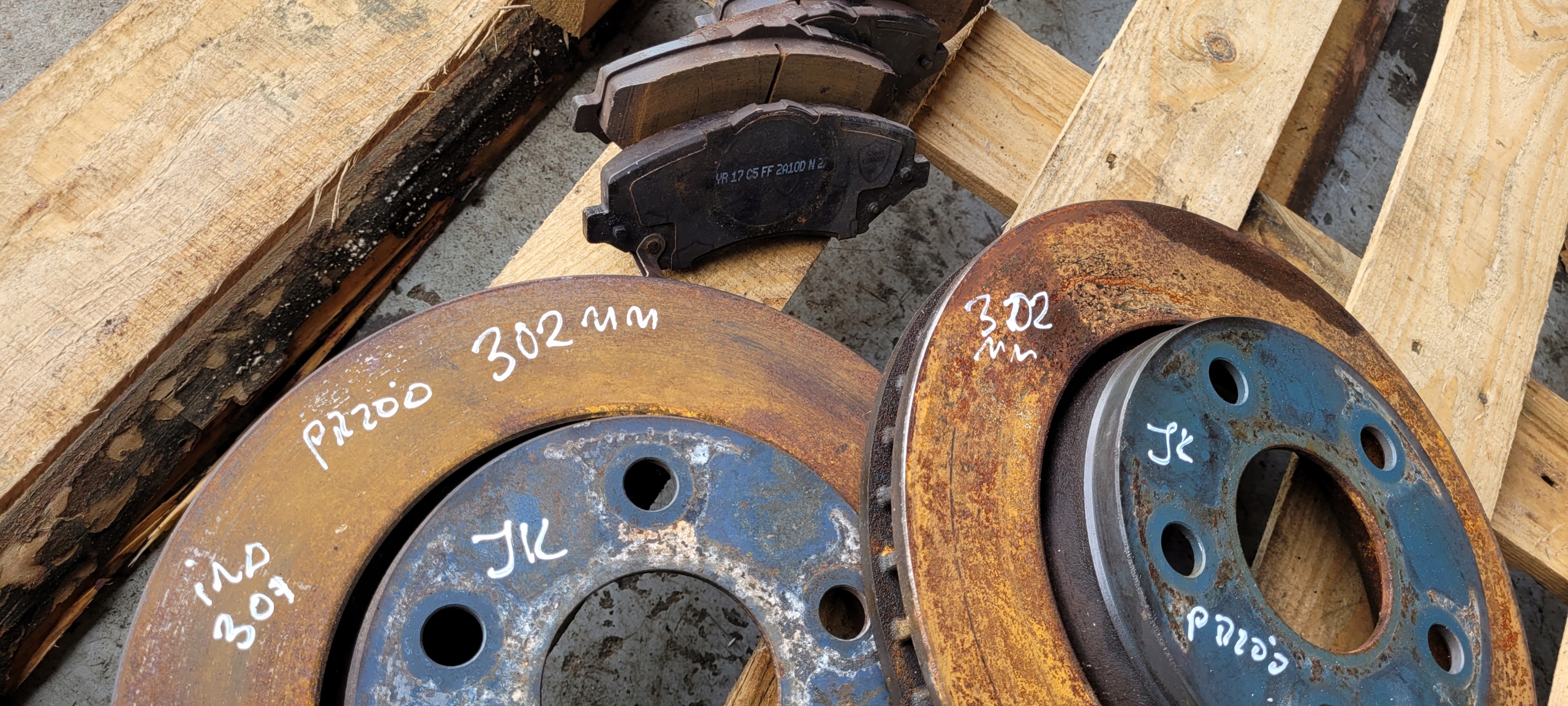 JEEP WRANGLER JK disc discs brake front 302MM 3.6 L