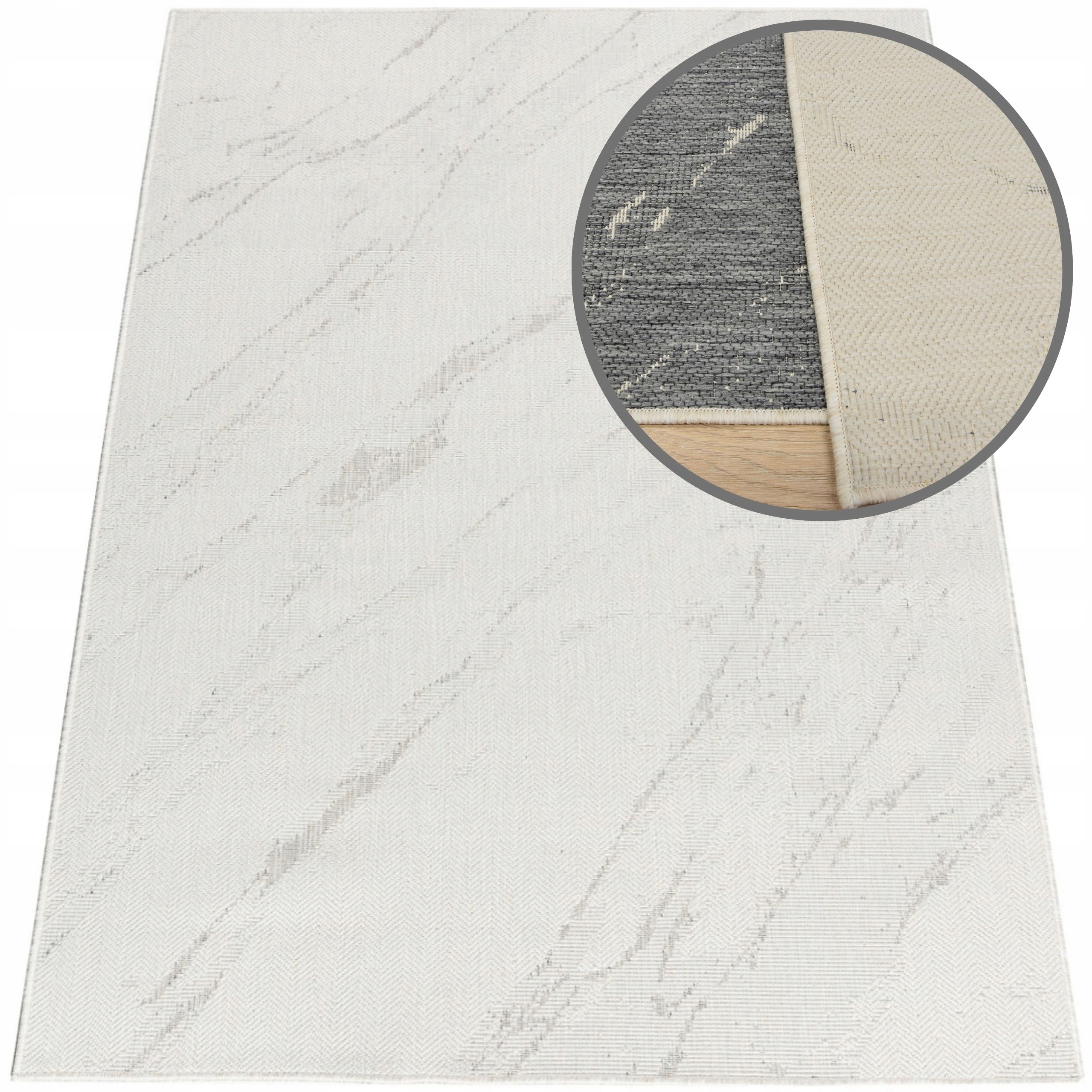 Koberec 140x200 Lana Šedý Šňůrkové Koberce Plochý Koberec